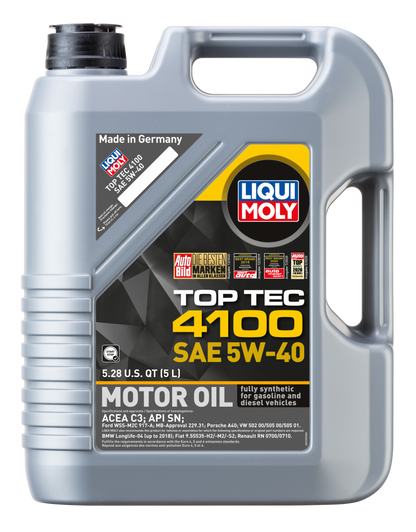 LIQUI MOLY 5L Top Tec 4100 Motor Oil SAE 5W40