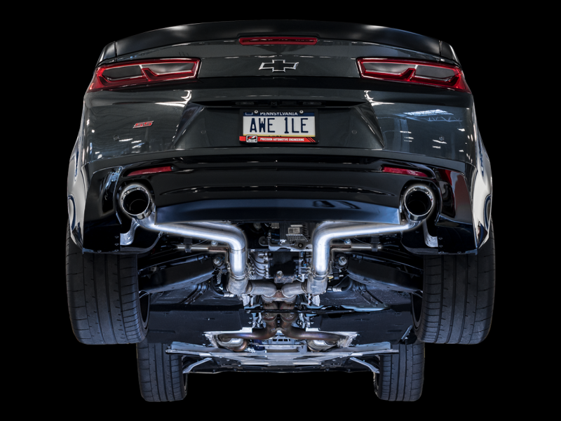 AWE Tuning 16-19 Chevrolet Camaro SS Axle-Back Exhaust - Track Edition (Chrome Silver Tips)