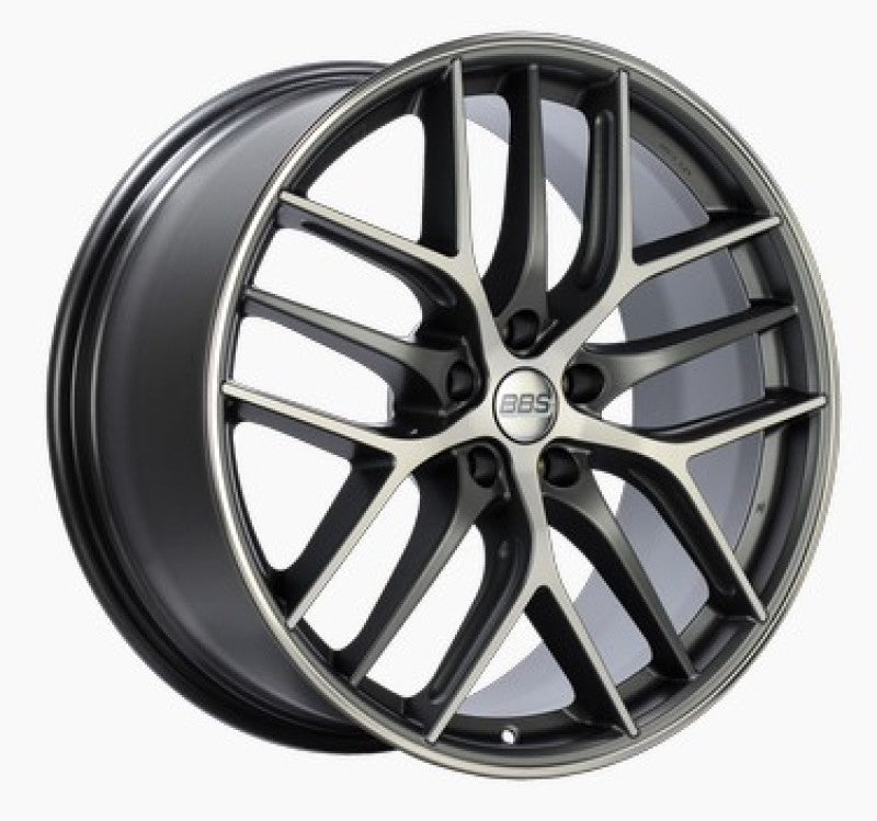 BBS CC-R 19x9 5x112 ET42 Satin Graphite Diamond Cut Polished Rim Protector Wheel -82mm PFS Required