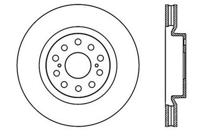 StopTech Drilled Sport Brake Rotor