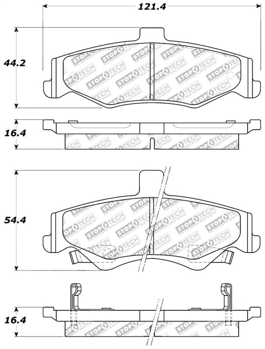 StopTech Street Select Brake Pads - Rear