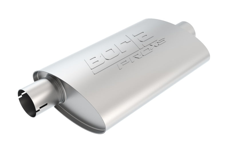 Borla Universal Center/Offset Oval 2.5in Tubing 19in x 4in x 9.5in PRO-XS Notched Muffler