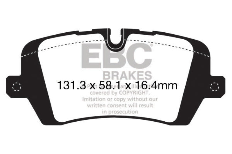 EBC 2017+ Land Rover Discovery 5 3.0L Supercharged Ultimax2 Rear Brake Pads