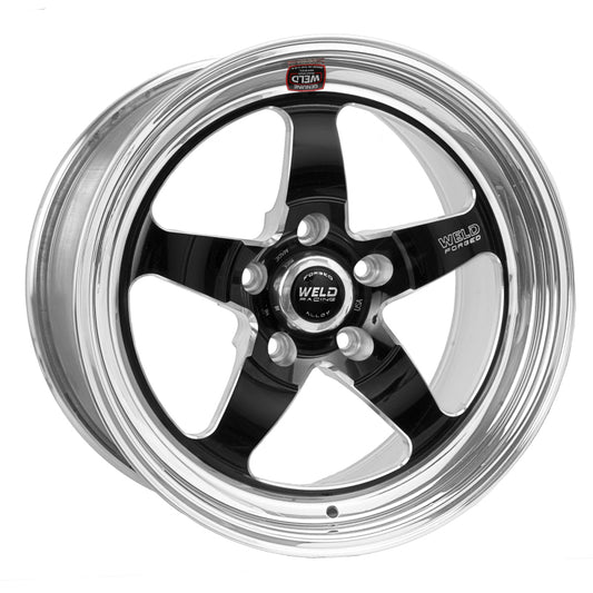 Weld S71 18x10 / 5x4.75 BP / 5.7in. BS Black Wheel (Medium Pad) - Non-Beadlock