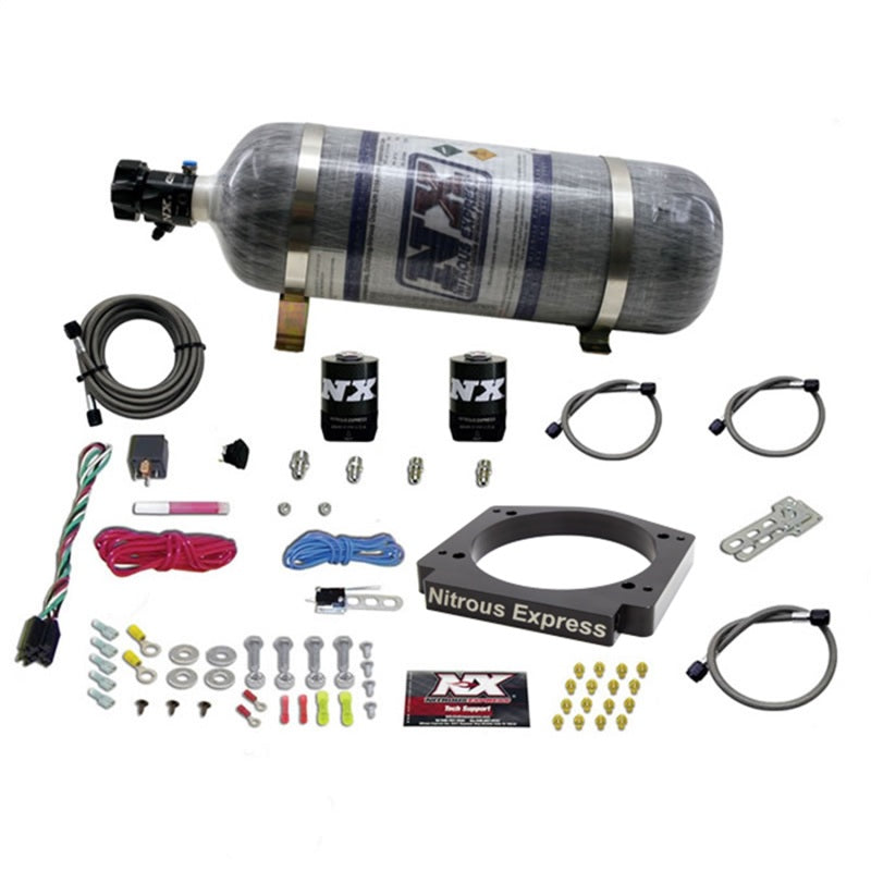 Nitrous Express GM LS 112mm Adapter Plate Kit (100-400HP) w/ 12LB Bottle