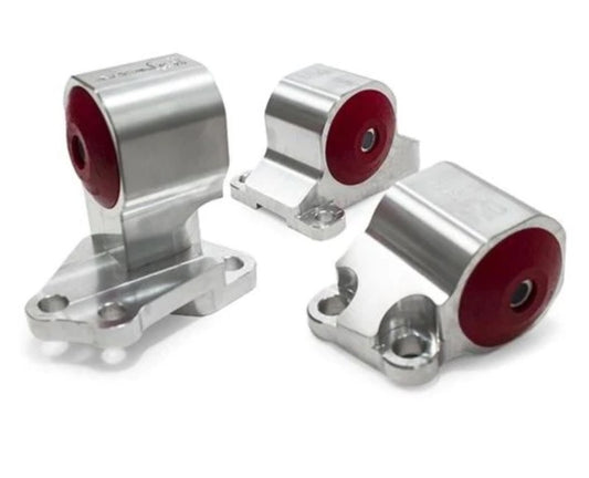 Innovative 92-95 Civic B/D Series Black Aluminum Mounts 85A Bushings (Auto to Manual Hydro 2 Bolt)