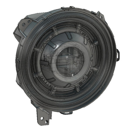 Oracle Oculus Bi-LED Projector Headlights for Jeep JL/Gladiator JT - Matte Blk - 5500K