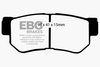 EBC 01-06 Hyundai Santa Fe 2.4 Greenstuff Rear Brake Pads