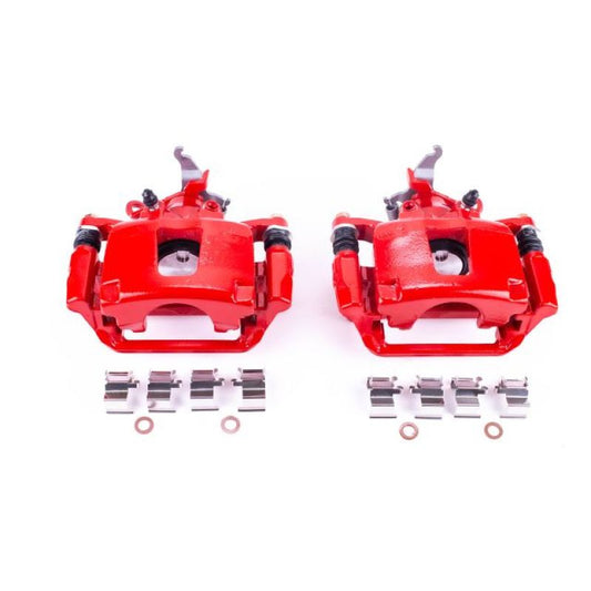 Power Stop 12-18 Dodge Journey Rear Red Calipers w/Brackets - Pair