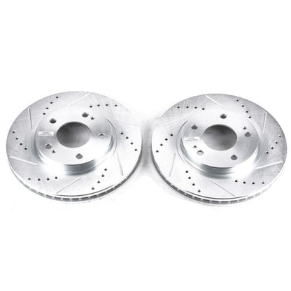 Power Stop 01-05 Chrysler Sebring Front Evolution Drilled & Slotted Rotors - Pair