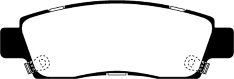 EBC 03-05 Chevrolet SSR 5.3 Greenstuff Rear Brake Pads