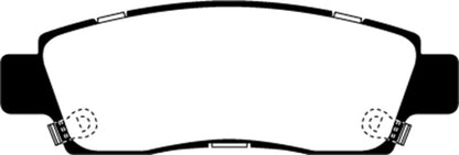 EBC 03-05 Chevrolet SSR 5.3 Greenstuff Rear Brake Pads