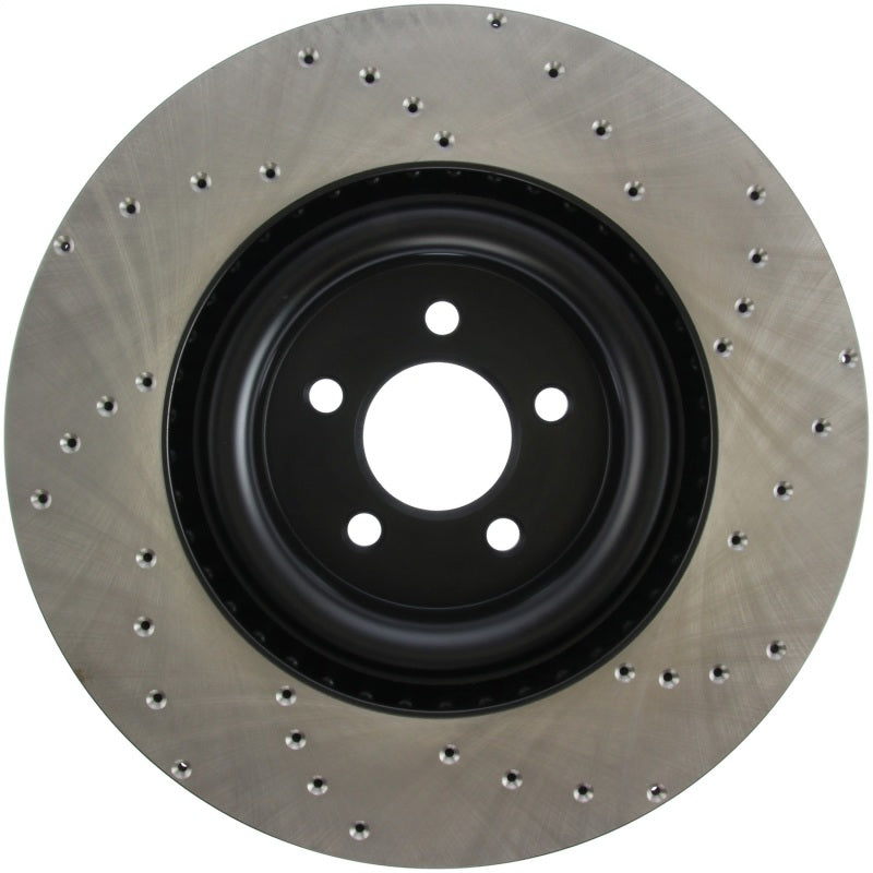 StopTech Cross Drilled Sport Brake Rotor - 2015 Ford Mustang w/ Brembo - Front Right