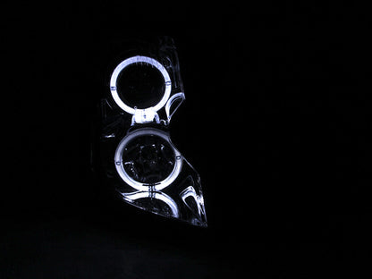 ANZO 2003-2007 Cadillac CTS Projector Headlights w/ Halo Chrome