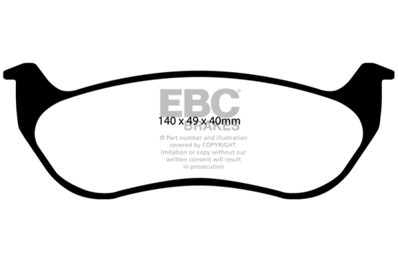 EBC 02-07 Jeep Liberty 2.4 Extra Duty Rear Brake Pads