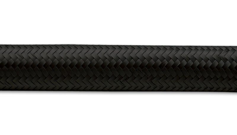 Vibrant -20 AN Black Nylon Braided Flex Hose (2 foot roll)
