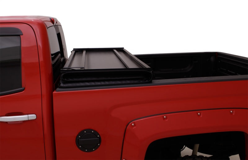 Lund 14-17 Chevy Silverado 1500 Fleetside (8ft. Bed) Hard Fold Tonneau Cover - Black