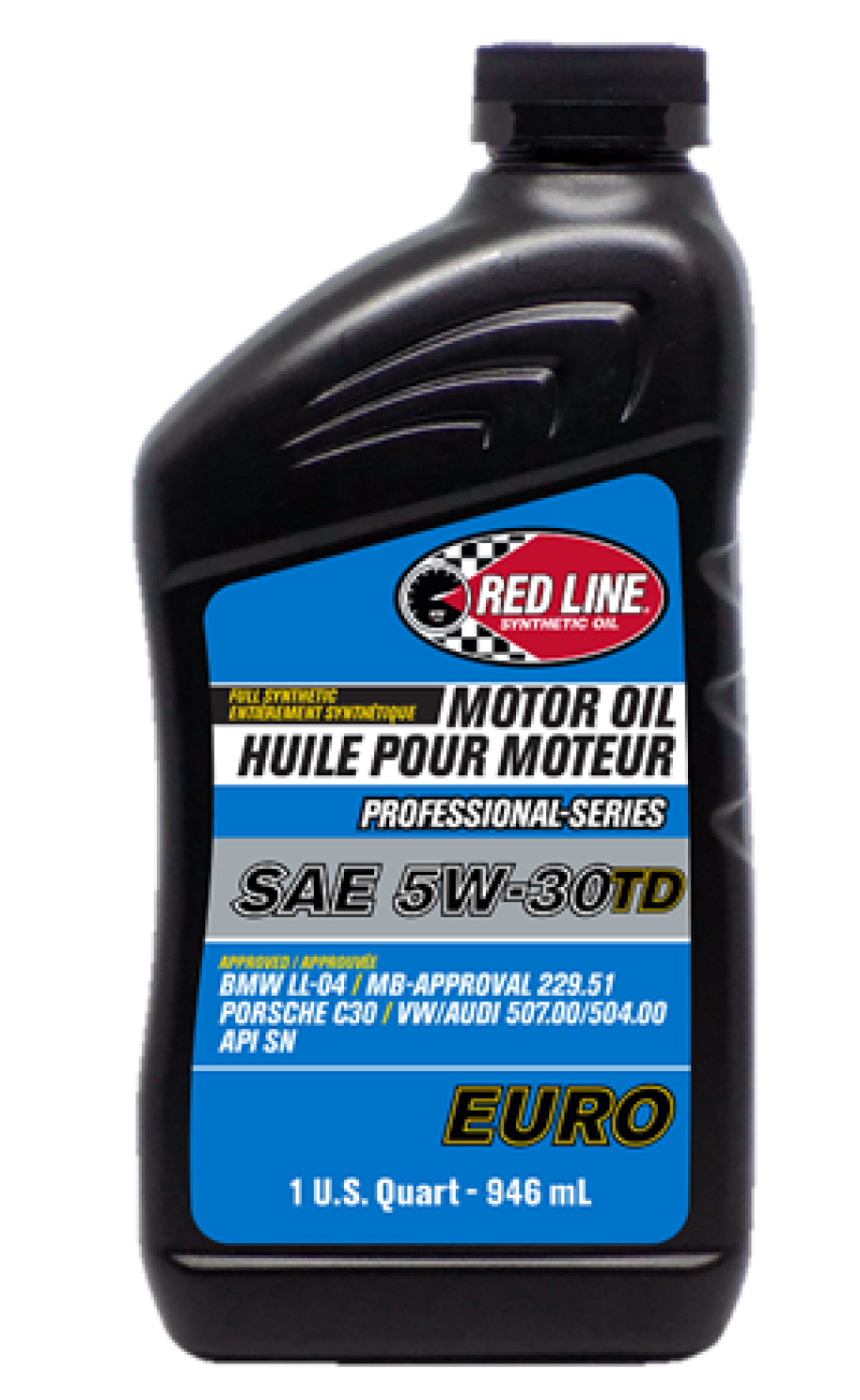 Red Line Pro-Series Euro 5W30 TD Motor Oil - Quart