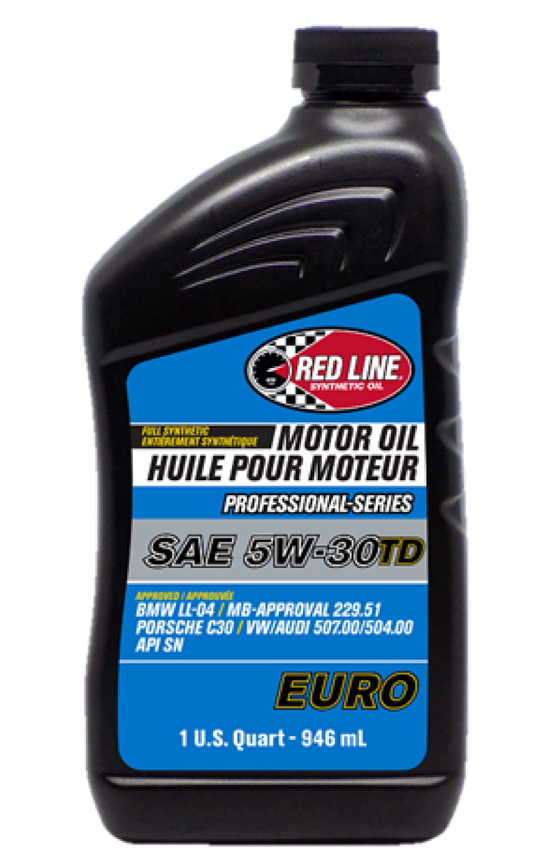 Red Line Pro-Series Euro 5W30 TD Motor Oil - Quart