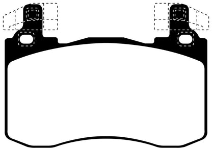 EBC 2017+ Kia Stinger 3.3L Twin Turbo Redstuff Front Brake Pads