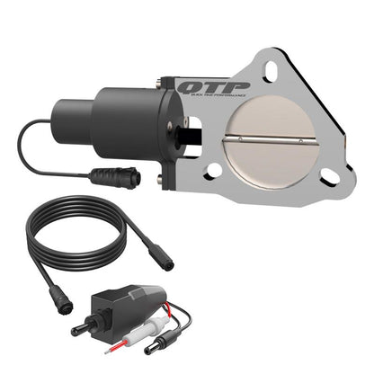 QTP 3in Bolt-On QTEC Electric Cutout Valve for Borla Exhausts - Single