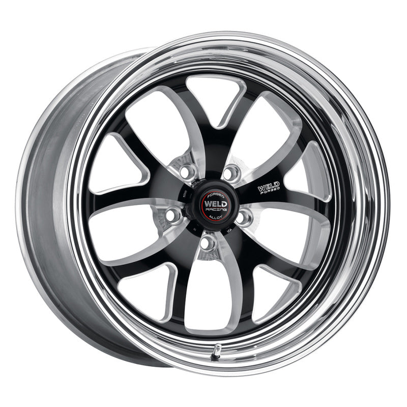 Weld S76 18x9 / 5x4.75 BP / 6.7in. BS Black Wheel (Medium Pad) - Non-Beadlock