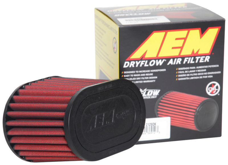 AEM 2.75in Flange 6in x 4.5in Base 6in x 3.8125in Top 5in Height DryFlow Air Filter