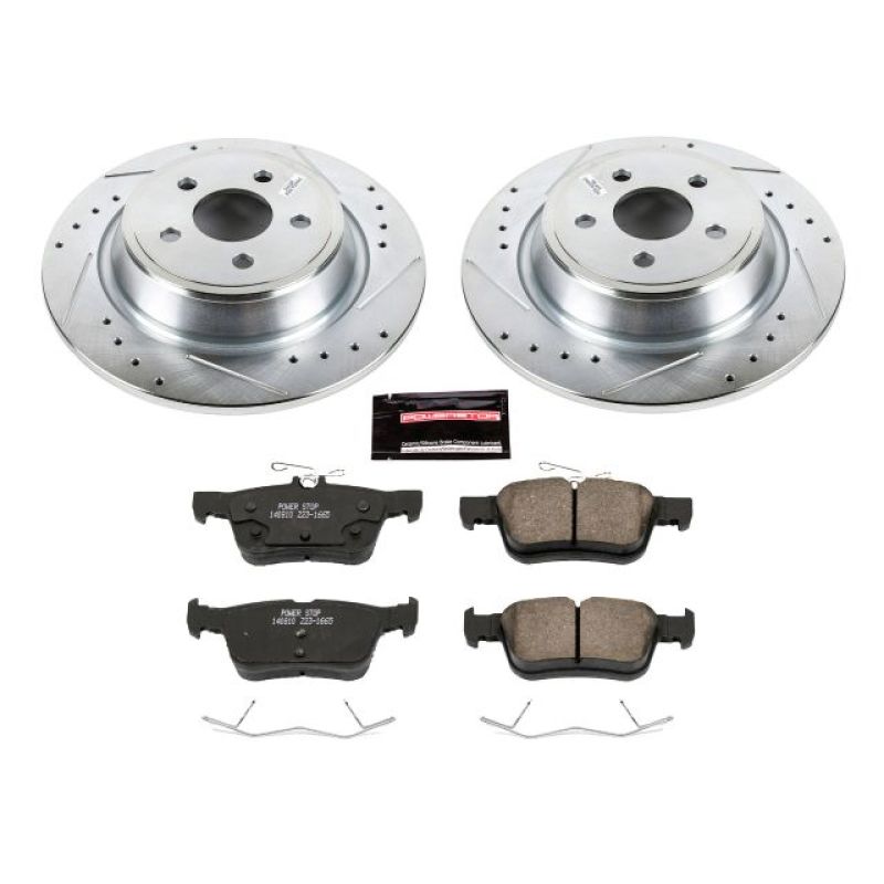 Power Stop 15-19 Ford Edge Rear Z23 Evolution Sport Brake Kit