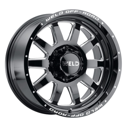 Weld Off-Road W102 20X9.0 Stealth 5X139.7 5X150 ET00 BS5.00 Gloss Black MIL 110.2