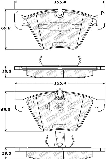 StopTech Street Select Brake Pads - Front