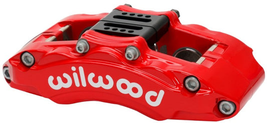 Wilwood Caliper - AT6 Lug Mount Red 1.75in/1.38in/1.38in Piston .75in Rotor - Left Side