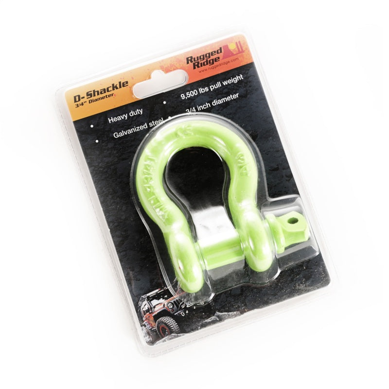 Rugged Ridge Green 9500lb 3/4in D-Shackle