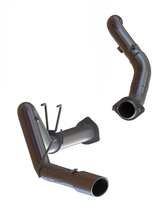 MBRP 2015 Ford F250/350/450 6.7L 4in Single Side Exit T409 Exhaust w/ Down Pipe Includes 5in Tip