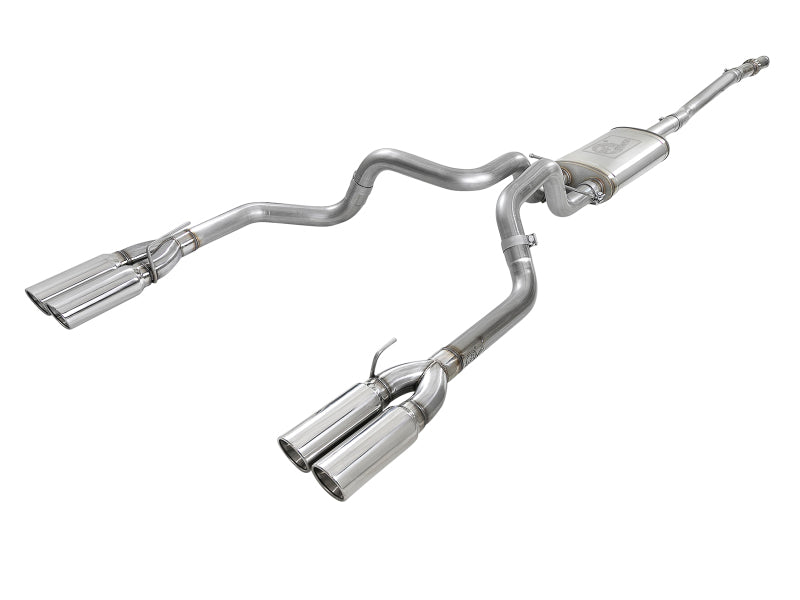 aFe Vulcan Series 3in 304SS Exhaust Cat-Back Exh w/ Pol Tips 2019 GM Silverado / Sierra 1500 V8-5.3L