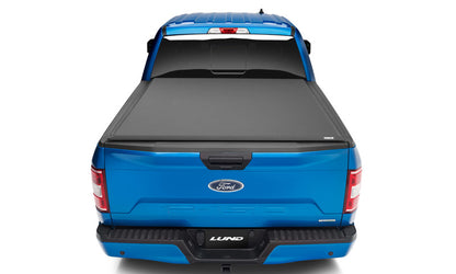 Lund 05-17 Nissan Frontier (5ft. Bed w/o Utility Track) Genesis Elite Roll Up Tonneau Cover - Black