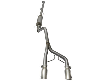 aFe Rebel Series CB 2.5in Dual Center Exit SS Exhaust w/ Polish Tip 07-15 Jeep Wrangler 3.6L/3.8L V6