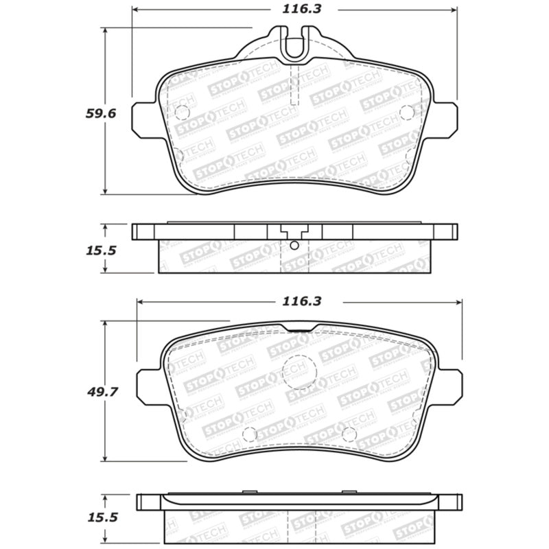 StopTech Street Brake Pads - Front