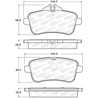 StopTech Street Brake Pads - Front