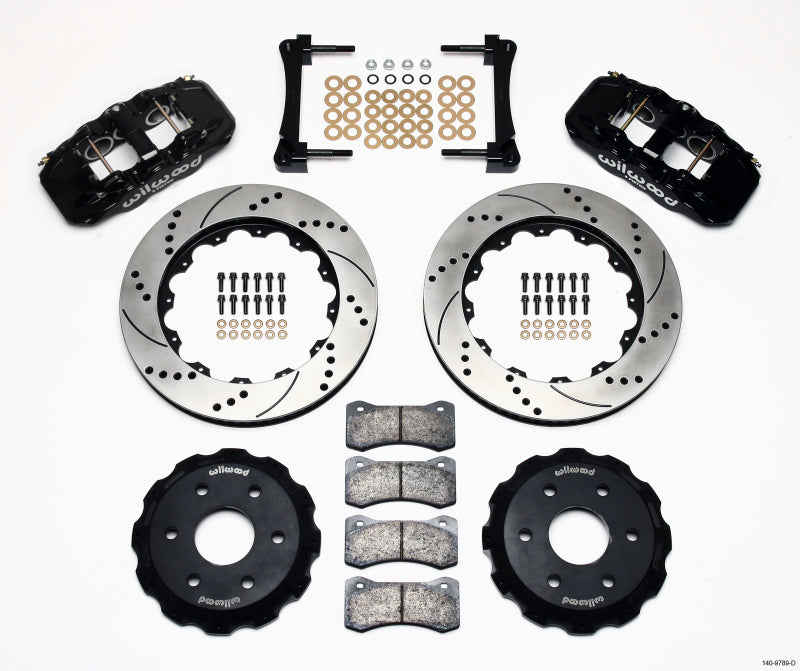Wilwood AERO6 Front Truck Kit 14.25in Drilled 1999-2014 GM Truck/SUV 1500