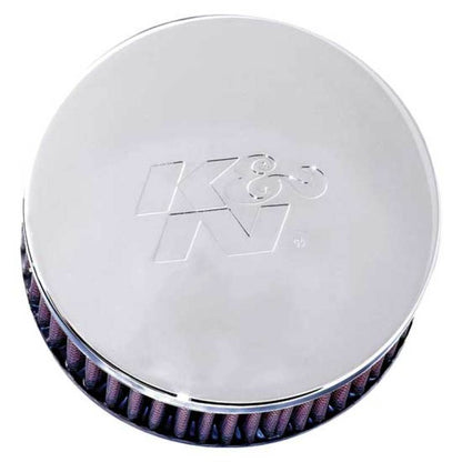 K&N Universal Chrome Filter 2.438in Flange ID x 5.125in OD x 2in H