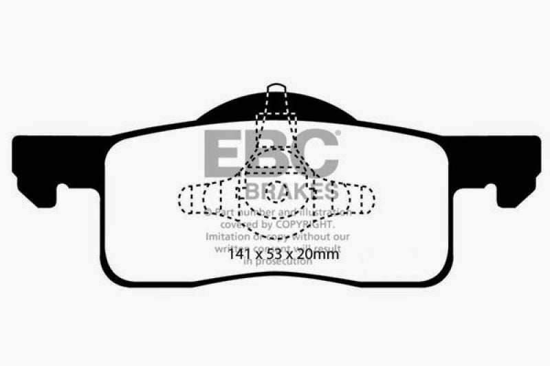 EBC 02-06 Ford Expedition 4.6 2WD Extra Duty Rear Brake Pads