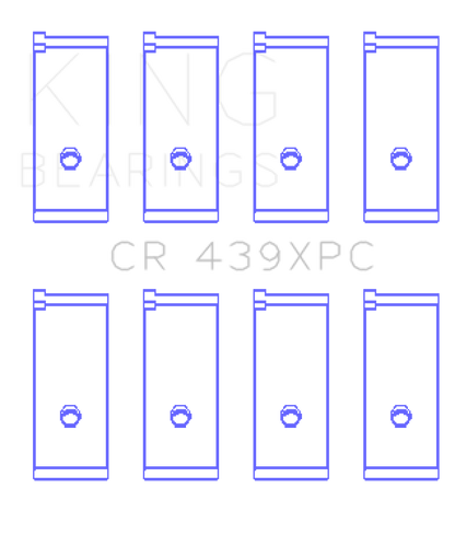 King Engine Bearings Honda B18A1/B18B1 pMaxKote Performance Rod Bearing Set - Size STDX