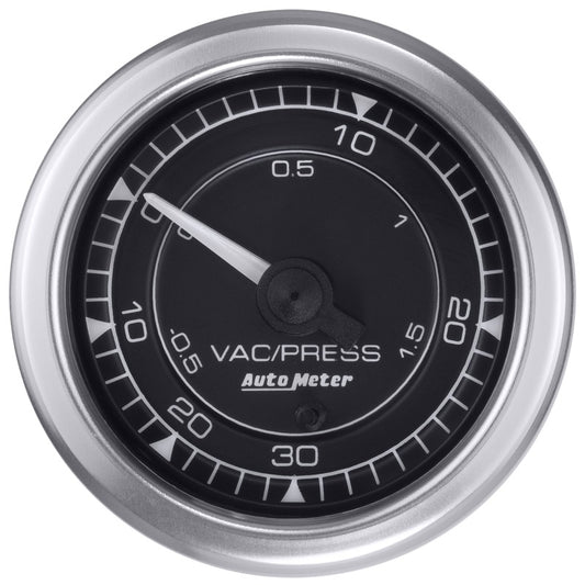 Autometer Chrono 2-1/16in 30INHG-30PSI Vacuum/Boost Gauge