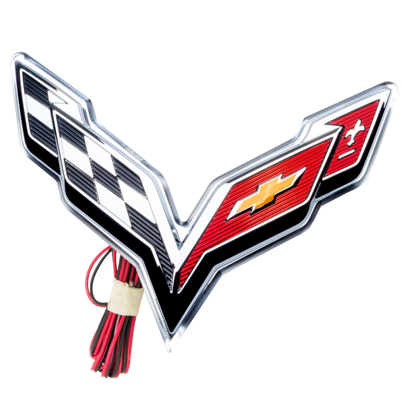 Oracle Corvette C7 Rear Illuminated Emblem - Dual Intensity - Green