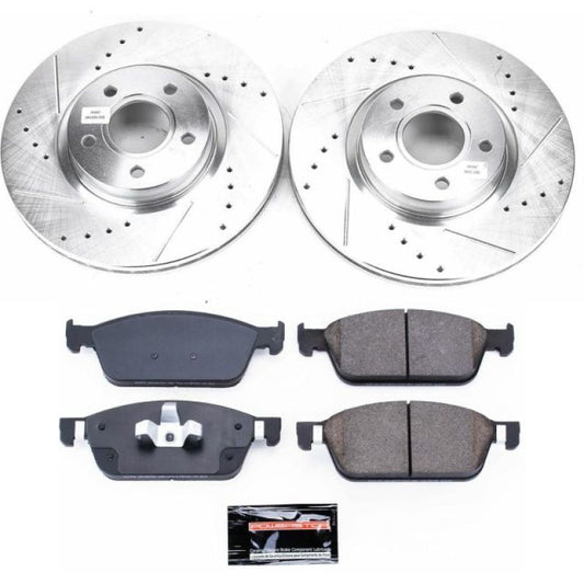 Power Stop 17-18 Ford Escape Front Z23 Evolution Sport Brake Kit