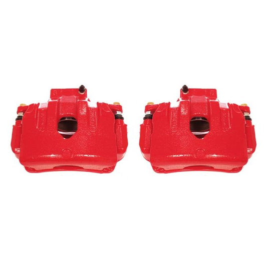 Power Stop 10-16 Hyundai Genesis Coupe Front Red Calipers w/Brackets - Pair
