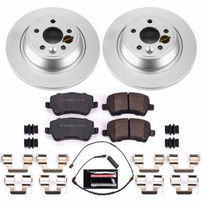 Power Stop 12-15 Land Rover Range Rover Evoque Rear Z23 Evolution Sport Coated Brake Kit