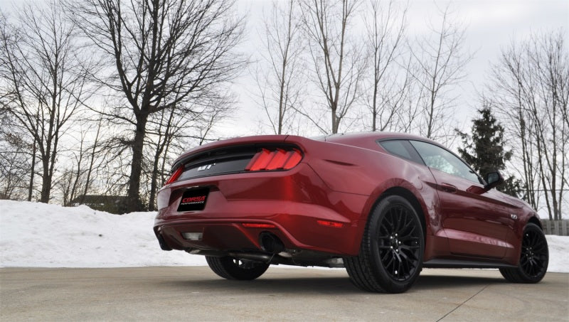 Corsa 2015-2017 Ford Mustang GT Fastback 5.0 3in Xtreme Cat Back Exhaust w/ Dual Black 4.5in Tips