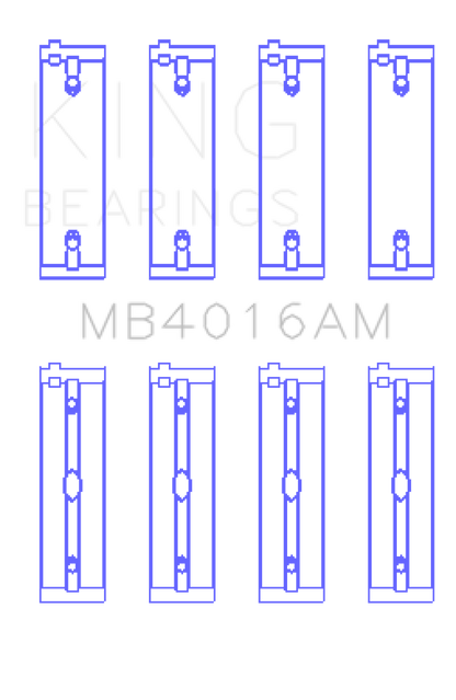 King Engine Bearings Mitsubishi 181CI 3.0L 6G72 V6 Main Bearing Set - Size STD