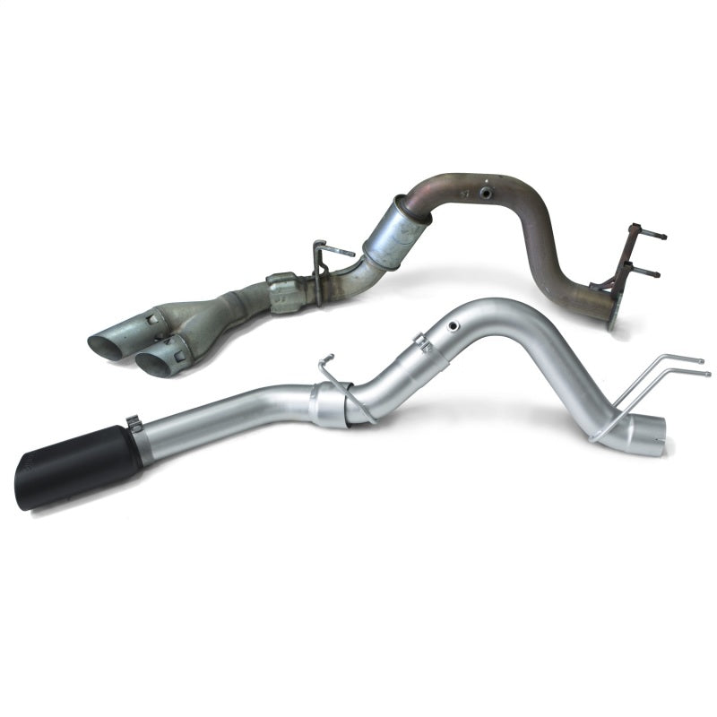 Banks Power 17-19 Ford 6.7L F250-350-450 4in Monster Exhaust System - Single Exit w/ Black Tip